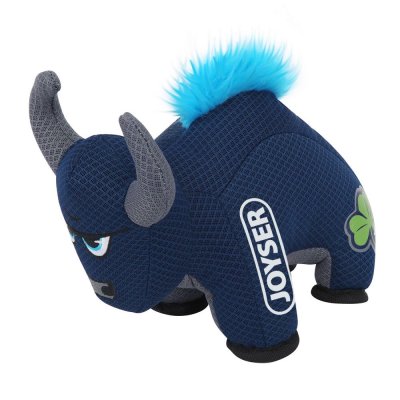 Игрушка для собак JOYSER Mightus Бык Bully с пищалкой M/L синий, 27см