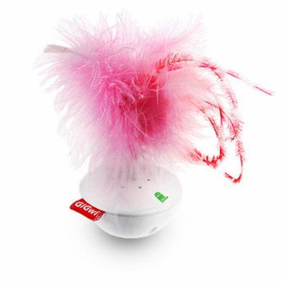 Дразнилки GiGwi Игрушка интерактивная со звуковым чипом, перо/пластик (55 г)