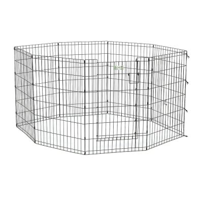 Вольер для собак MidWest Life Stages 8 панелей 61х91h см, с дверью-MAXLock черный