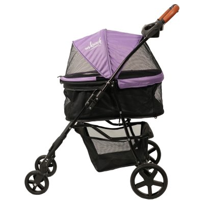 Коляска для собак и кошек Mr.Kranch прогулочная (макс. нагрузка 15кг), фиолетовая
