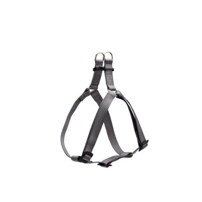 Ferplast Шлейка нейлоновая для собак Easy, XXS, объем шеи 28 см, объем груди 38 см, ширина 10 мм, серая