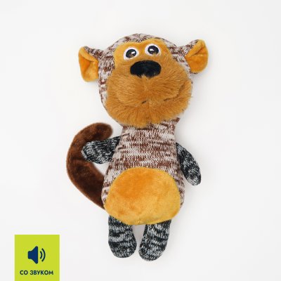 RURRI Игрушка для собак Обезьянка, 19х10х7 см
