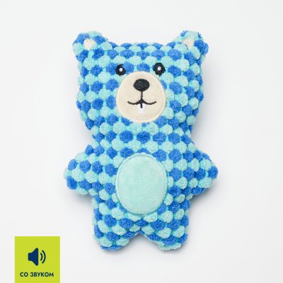 RURRI Игрушка для собак Медвежонок, 13х9х4 см