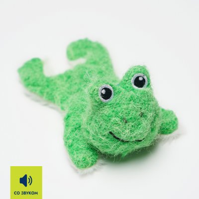 RURRI Игрушка для собак Лягушонок, 15х8х5 см