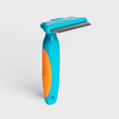 Petmax Расческа-триммер для кошек и собак со средней и длинной шерстью, M, 15,5х8 см