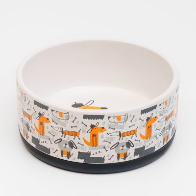 Petmax Миска керамическая для собак и кошек, 300 мл, диаметр 12,5 см, белая