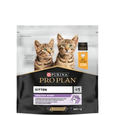 ProPlan Healthy Start Сухой корм для котят, с высоким содержанием курицы, 400 гр.