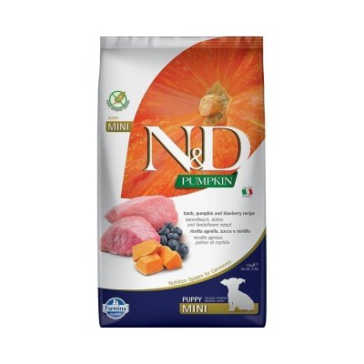 Корм для щенков Farmina N&D Pumpkin Line для мелких пород ягненок с черникой сух. 2,5кг