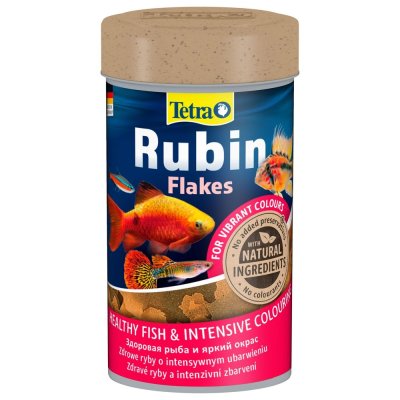 Корм для рыб TETRA Rubin в хлопьях для улучшения окраса всех видов рыб 100мл