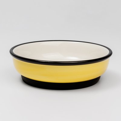 Petmax Миска керамическая с нескользящим дном для кошек Пчелы, 200 мл