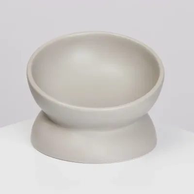 RURRI Миска круглая керамическая для кошек и собак, 150 мл, 13,4х9,6 см, сераяматовая