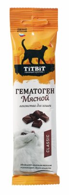 Лакомства TiTBiT Гематоген мясной classic для кошек, 30 г (30 г)