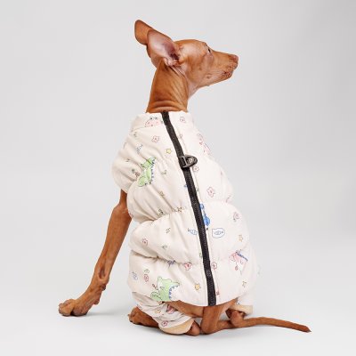 Petmax Комбинезон на замке для собак, 2XL, светлый (девочка)