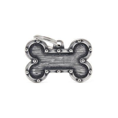 My family Адресник для собак и кошек Косточка Футуристик, 2,4х3,8 см