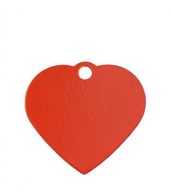 Адресник Адресник для кошек и собак Сердце, 26х29 мм, красное