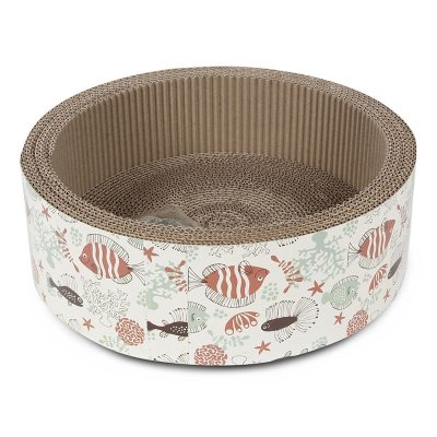 Когтеточка для кошек MAJOR Ватрушка картон 36х11см