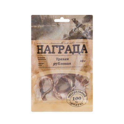 Награда Лакомство Трахея рубленая для собак, 40 гр.