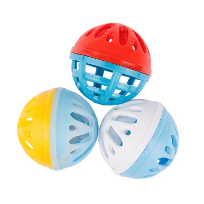 Pet hobby Игрушка для кошек Погремушка сетчатая (3 шт.), диаметр 4 см