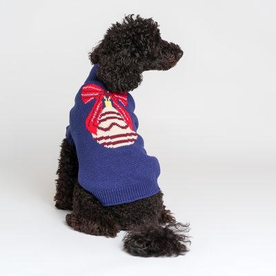 Petmax Свитер для кошек и собак Елочный шар, L, синий