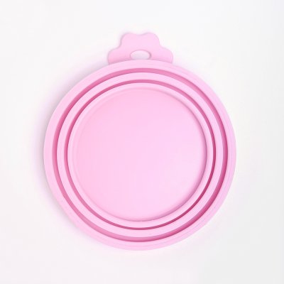 Petmax Крышка для консервов универсальная, розовая