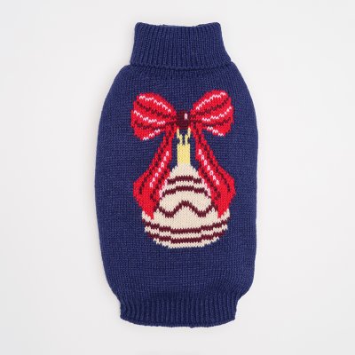 Petmax Свитер для кошек и собак Елочный шар, M, синий