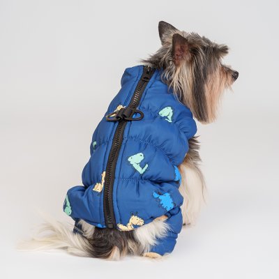 Petmax Комбинезон на замке для собак, S, синий