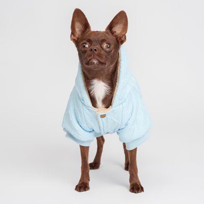 RURRI Комбинезон для собак, L, голубой (мальчик)