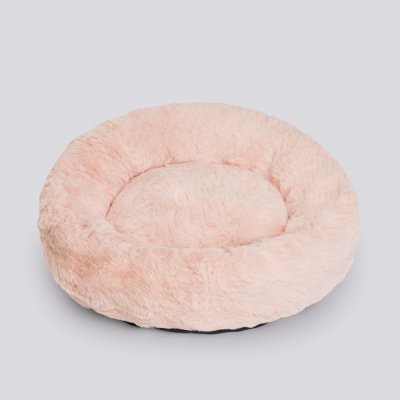 RURRI Лежак круглый для кошек и собак мелких и средних пород Шиншилла, 60 см, розовый