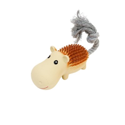 Игрушка для собак ZOO ONE Гиппопотам с канатом латекс 26см