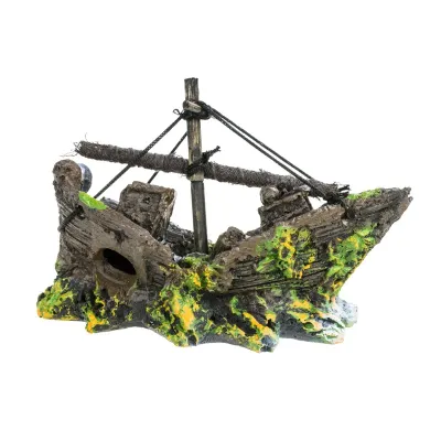 Aquafantasy Декор для аквариумов Корабль, 13,5x6,5x10 см