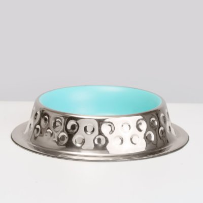 RURRI Миска для кошек и собак Colorfill candy, 230 мл, диаметр 16 см, голубая