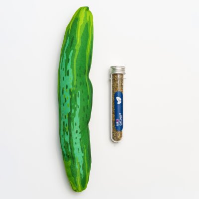 RURRI Игрушка для кошек Огурец, 33х6 см