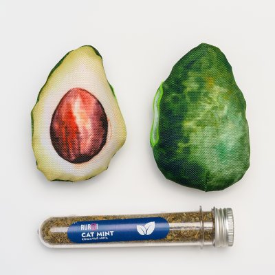 RURRI Игрушка для кошек Авокадо, 7х4х11 см