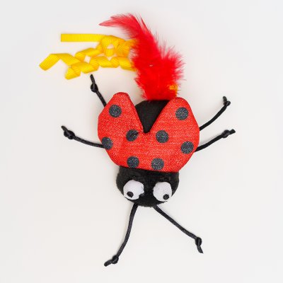 RURRI Игрушка для кошек Божья коровка, 9х7х3 см
