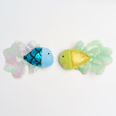 RURRI Игрушка для кошек Рыбки, 10х2,5х4,5 см, (2 шт.)