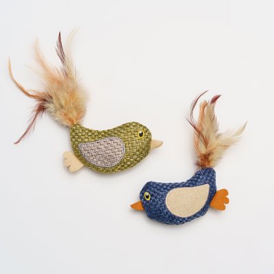 RURRI Игрушка для кошек Птички, 11х3х6 см, (2 шт.)