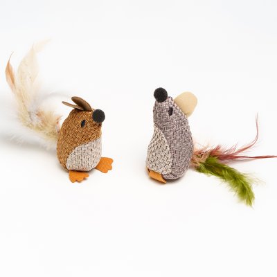 RURRI Игрушка для кошек Мышки, 10х5х5 см