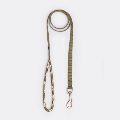 Rungo Поводок нейлоновый для собак Soft Classic, ширина 15 мм, длина 1,2 м, зеленый камуфляж