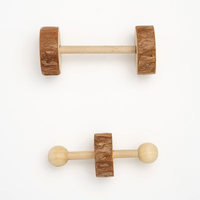 Petmax Набор игрушек для грызунов Гантели, 10х4,5 см (2 шт.)