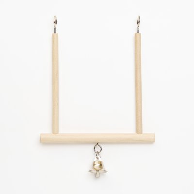 Petmax Качели с деревянным шариком для птиц, 17х12,5 см