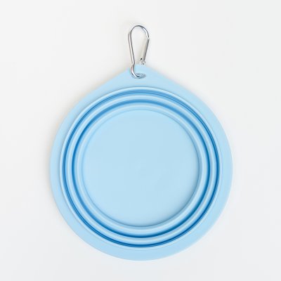 Petmax Миска складная для кошек и собак, M, 650 мл, голубой