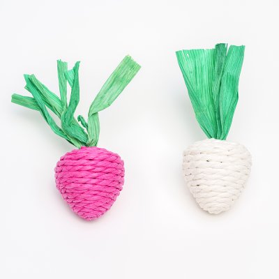 Petmax Набор игрушек для грызунов Редис, 10х4,5 см (2 шт.)