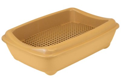 Лотки Yami Yami гигиена Туалет для кошек с рамкой-сеткой, глубокий (Бирюзовый)