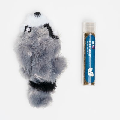 RURRI Игрушка для кошек Енот, 14х4,5 см