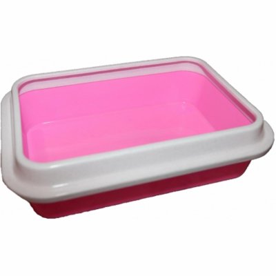 Лотки Сибирская кошка Туалет "Премиум" для кошек глубокий с бортиком, 37x27x9.5 см (370 г)