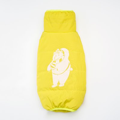 Petmax Комбинезон с медведем для собак, M, салатовый (девочка)