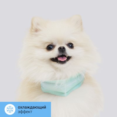 RURRI Ошейник охлаждающий для собак, 35x4,7 см, зеленый