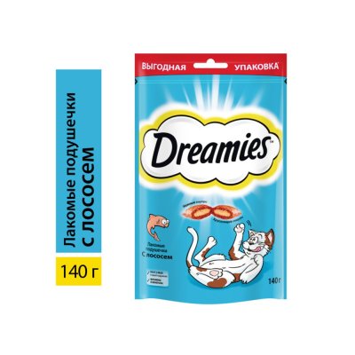 Лакомство для кошек Dreamies лосось 140г