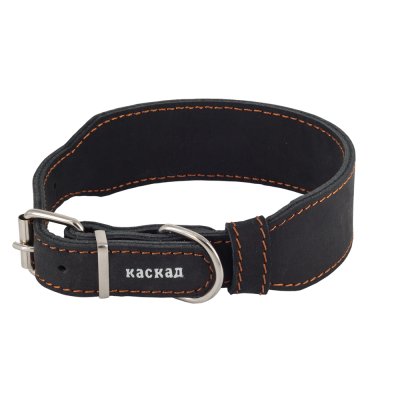 Каскад Ошейник переменной ширины для собак, ширина 3 см, обхват шеи 30-38 см, черный