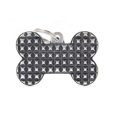 My family Адресник для собак и кошек Косточка Стадс, 3,1х4,8 см